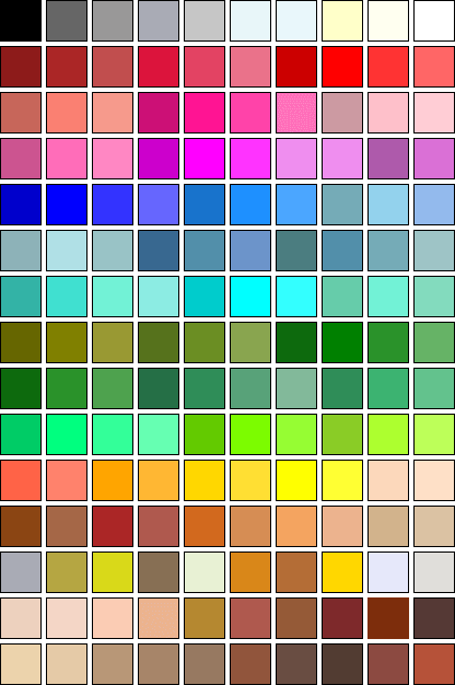 150 Color Palette